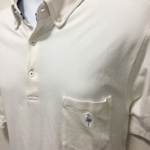 Tailorbyrd Collection White Polo Collared Large Men’s Cotton / Spandex Soft XL - Picture 4 of 6